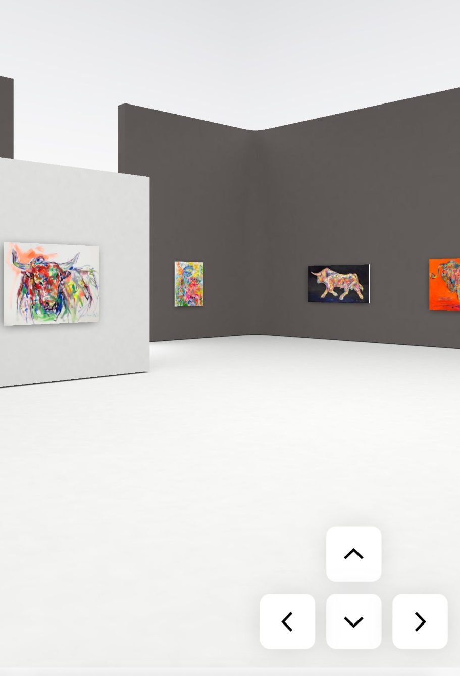 Kunstausstellung mit Stiermotiven