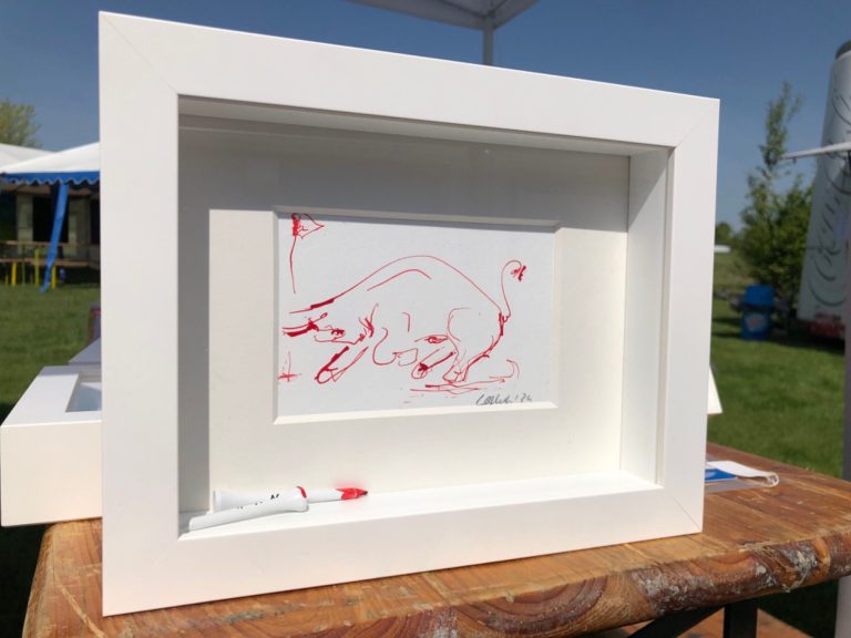 Kleine Golfkunstwerke mit dem Golftee gemalt. Für mehr Fotos bitte anrufen