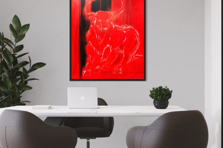 Stier Kunstwerke in unserer Kunstgalerie für Ihr Büro