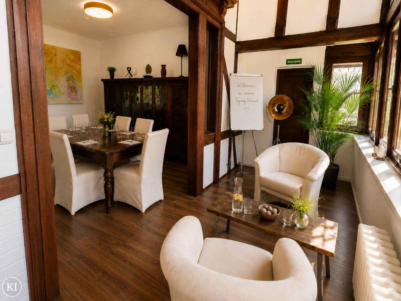 Strategietage für Unternehmen in inspirierender Atmosphäre. Exklusive Tagungslocation mit Kunst, Natur, Coaching und Hotelpartnern in Thürin