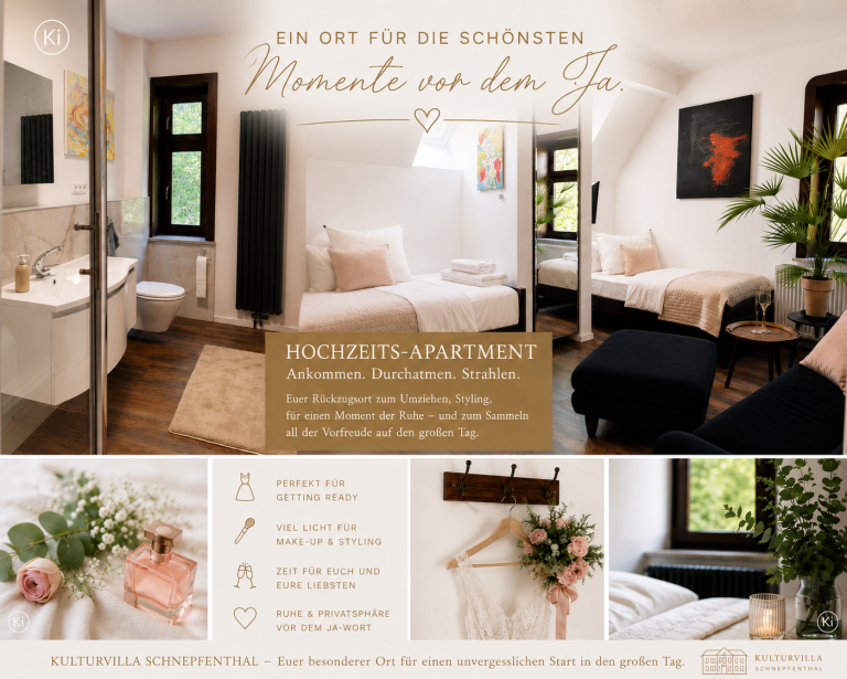Hochzeitsappartement – Ihr Rückzugsort vor dem Ja-Wort Hochzeitsappartement – Ihr Rückzugsort vor dem Ja-Wort