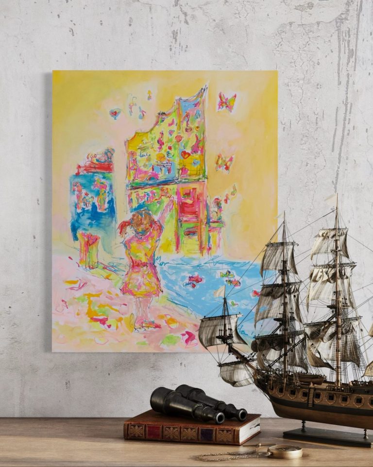 Kunstwerk "Herzen für Hamburg", 50 x 40 cm, 2600 €. Für mehr Informationen und weitere Fotos bitte anrufen.