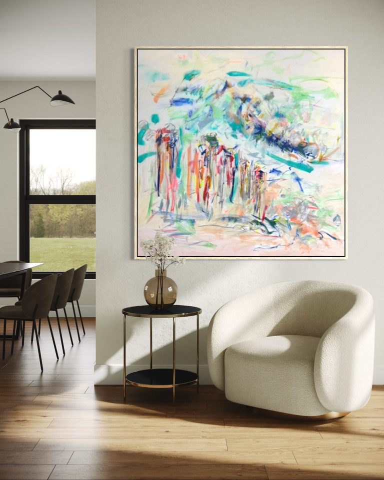 Meeresimpressionen, 150 x 150 cm, für mehr Infos auf das Kunstwerk klicken