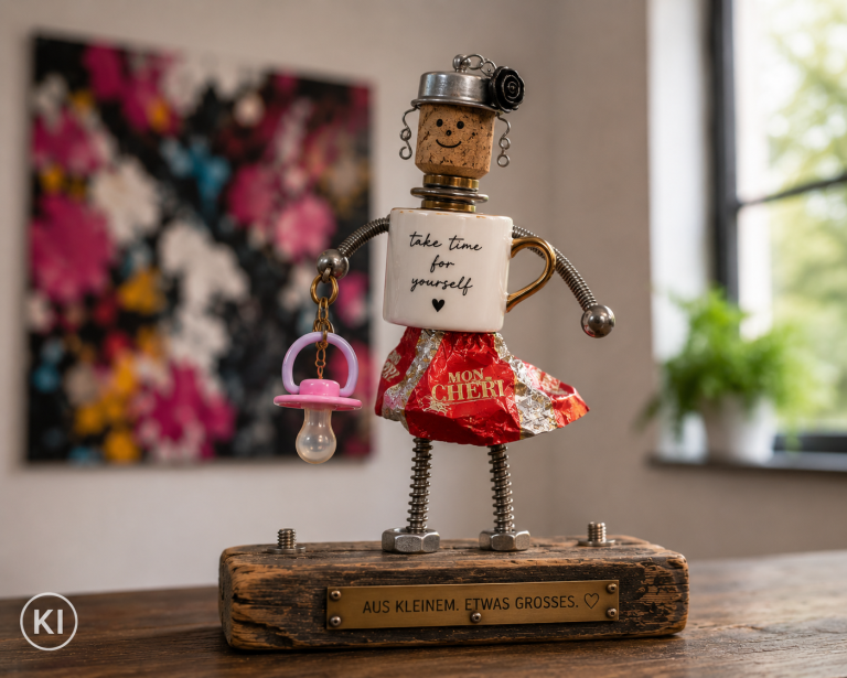 Aus vielen kleinen Ideen entsteht ein gemeinsames Kunstwerk. Ein bleibendes Zeichen für Zusammenarbeit, Wertschätzung und gemeinsame Erfolge. Ein Kunstwerk als Symbol für Teamgeist